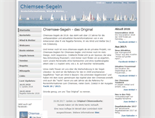 Tablet Screenshot of chiemsee-segeln.de